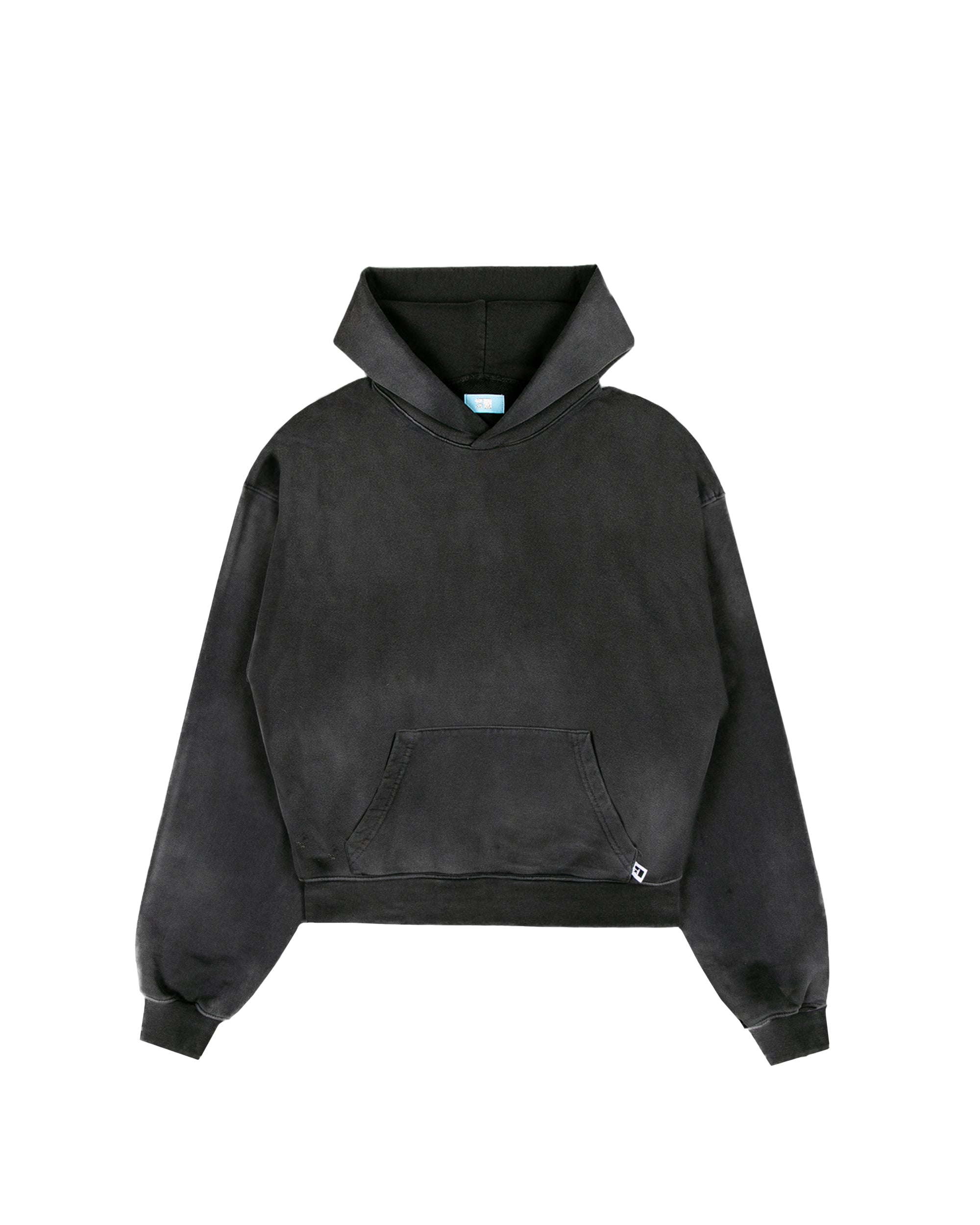 "CRASHER" PULLOVER HOODIE - ASH BLACK