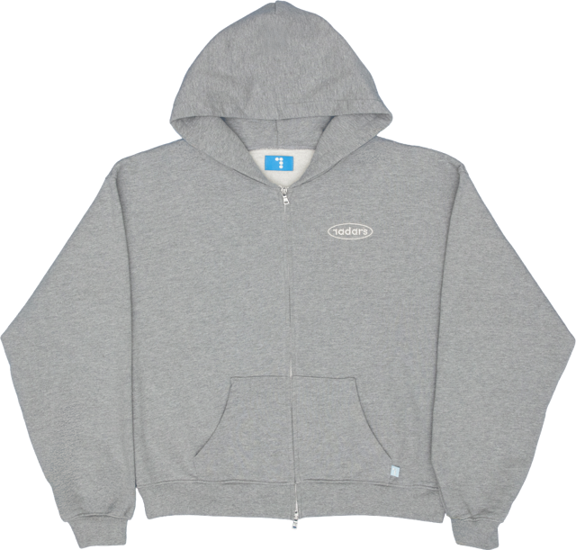 Radars® Heather Grey Zip Hoodie